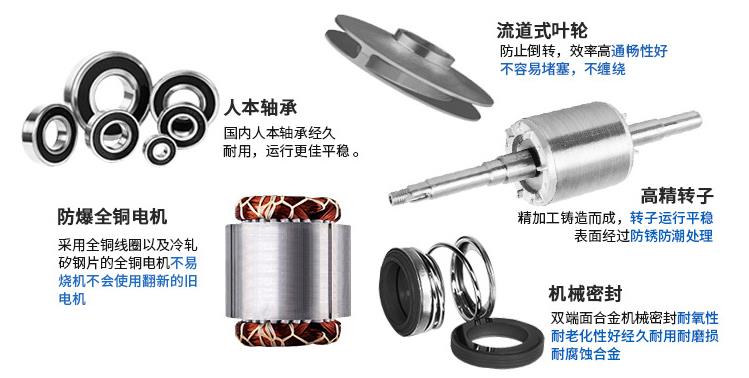 IHG型不銹鋼立式單級離心泵細節